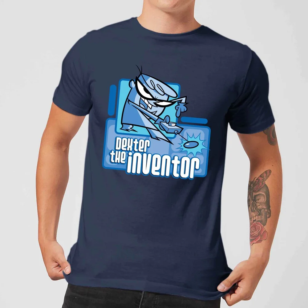 Dexters Lab The Inventor Men's T-Shirt - Navy - S Bild 1
