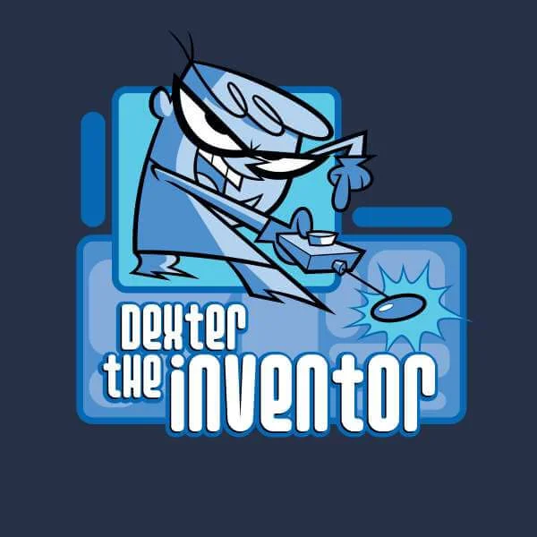 Dexters Lab The Inventor Men's T-Shirt - Navy