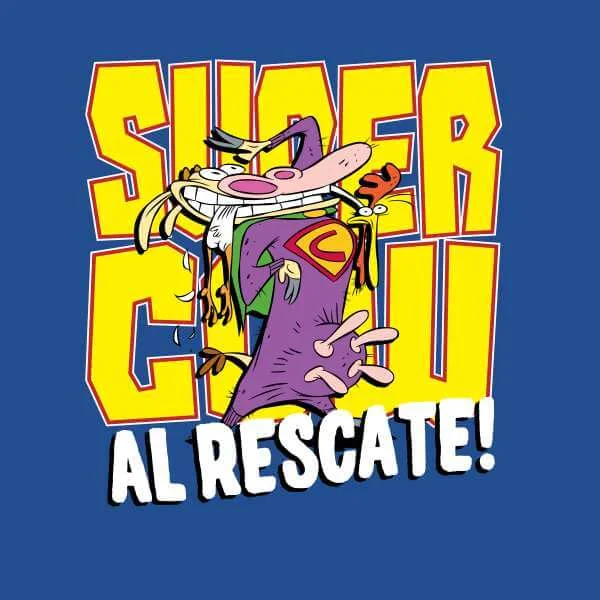 Cow and Chicken Supercow Al Rescate! Men's T-Shirt - Royal Blue