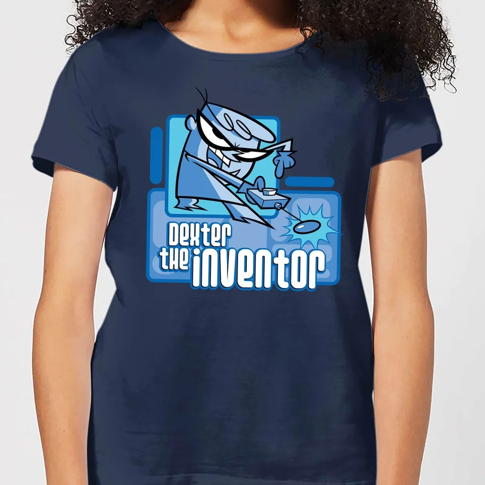 Dexters Lab The Inventor Women's T-Shirt - Navy - XS Bild 1