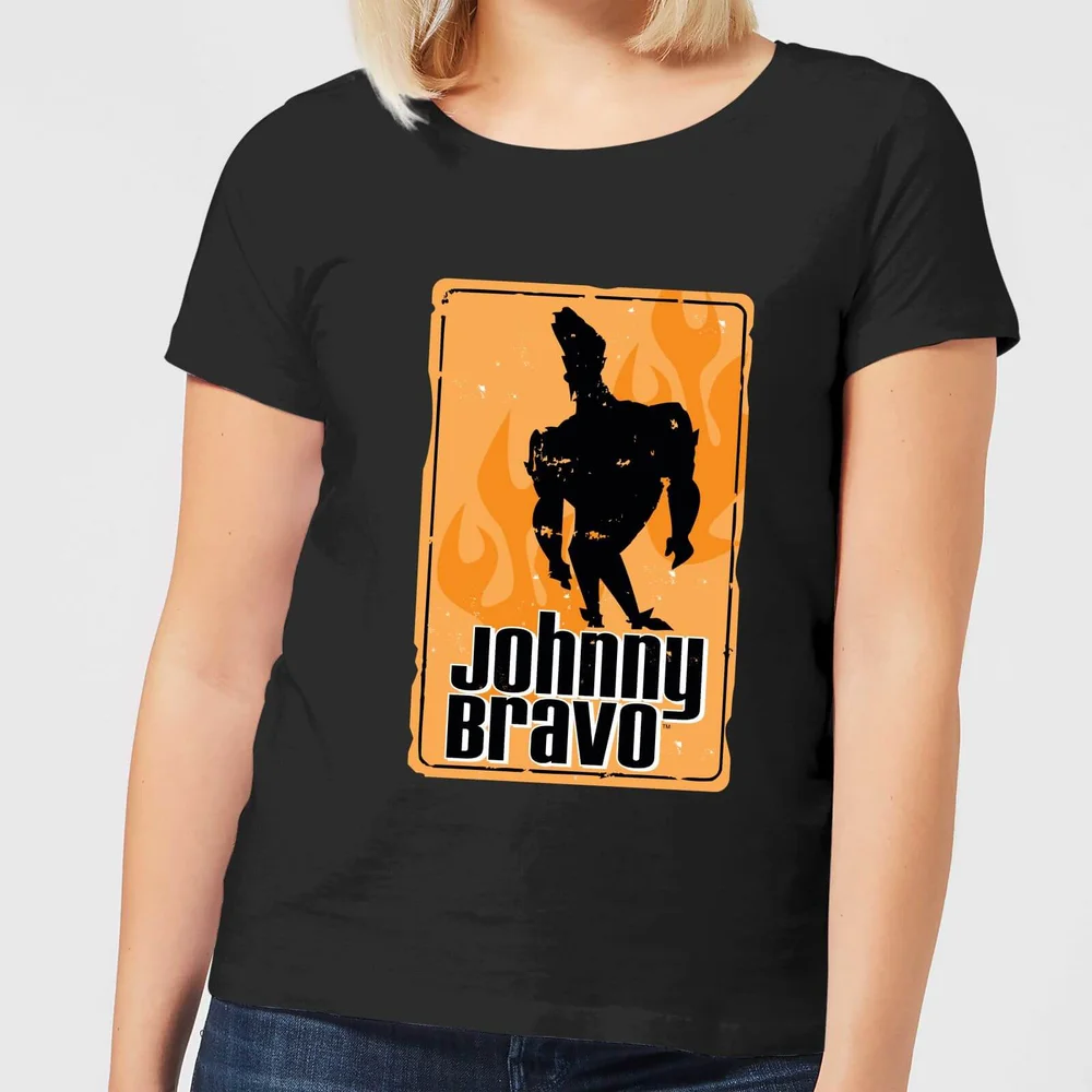 Johnny Bravo Fire Women's T-Shirt - Black - S Bild 1