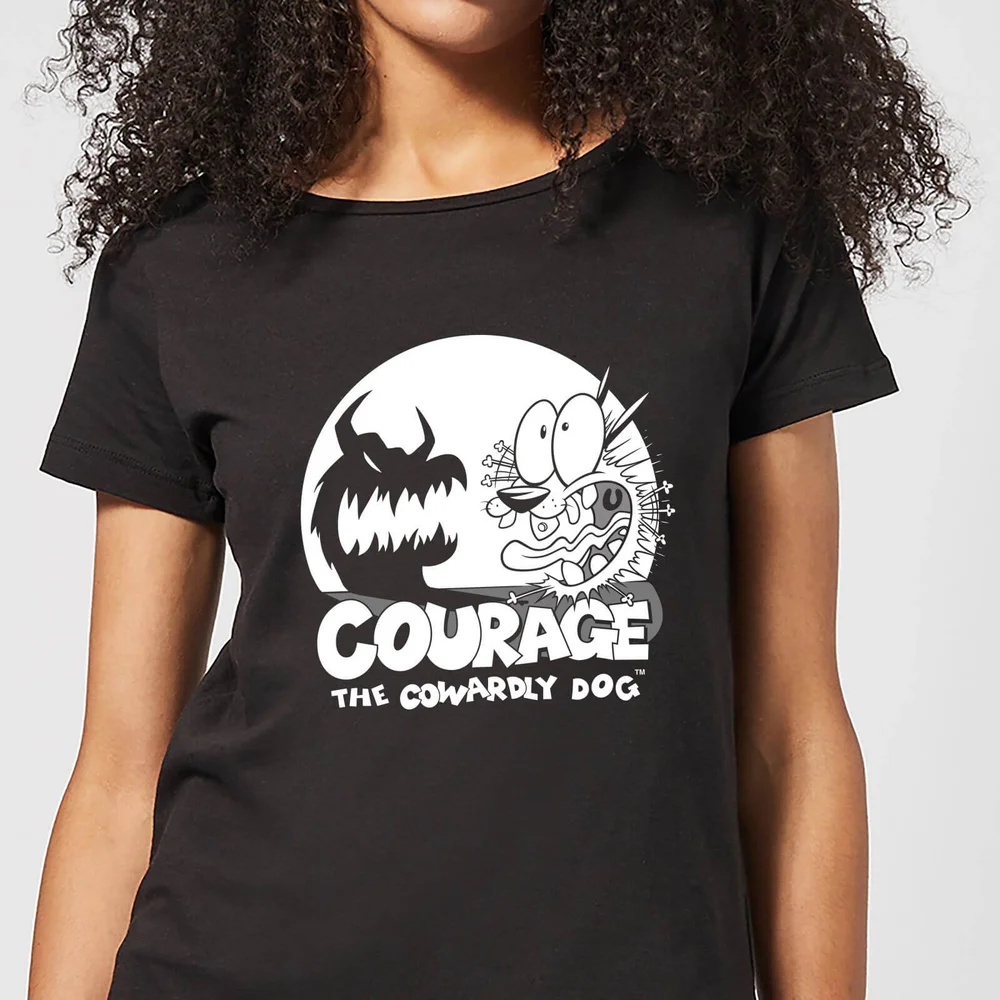 Courage The Cowardly Dog Spotlight Women's T-Shirt - Black - XS Bild 1
