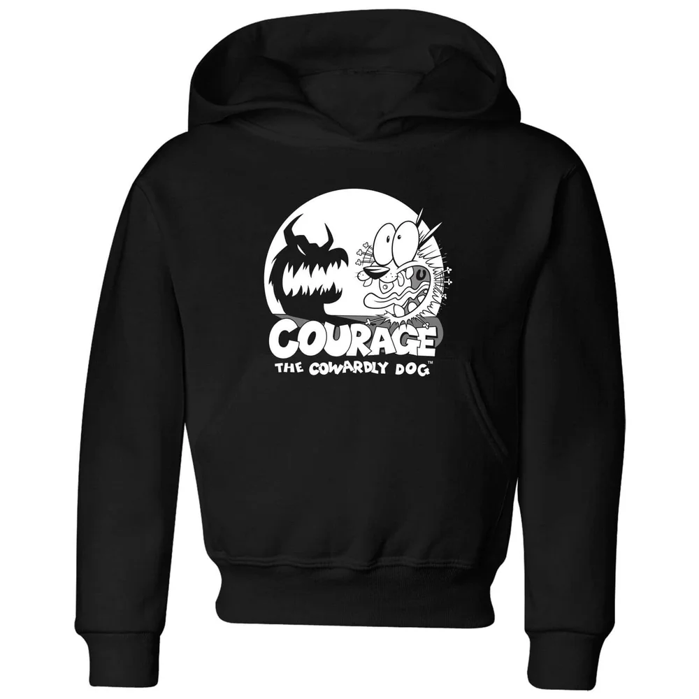 Courage The Cowardly Dog Spotlight Kids' Hoodie - Black - 3-4 Jahre Bild 1