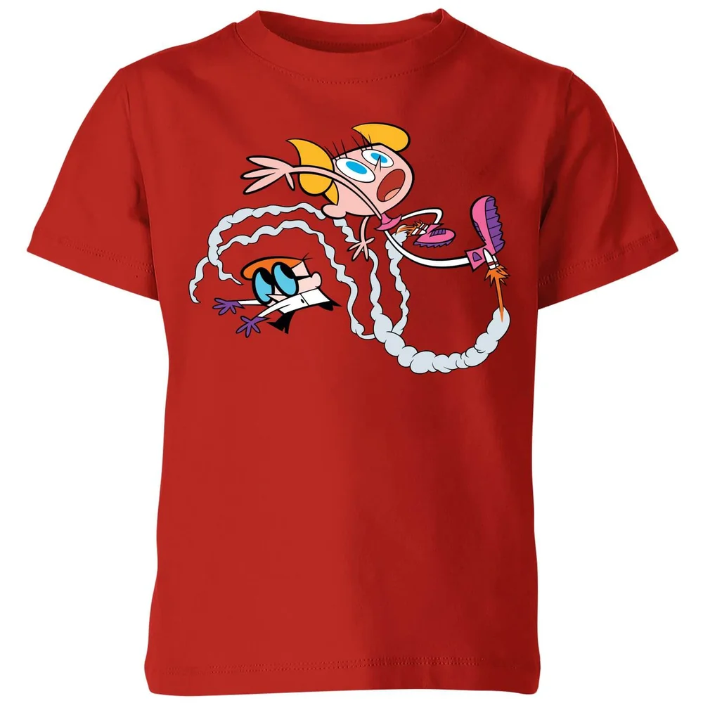 Dexters Lab Rocket Shoes Kids' T-Shirt - Red - 3-4 Jahre - Rot Bild 1