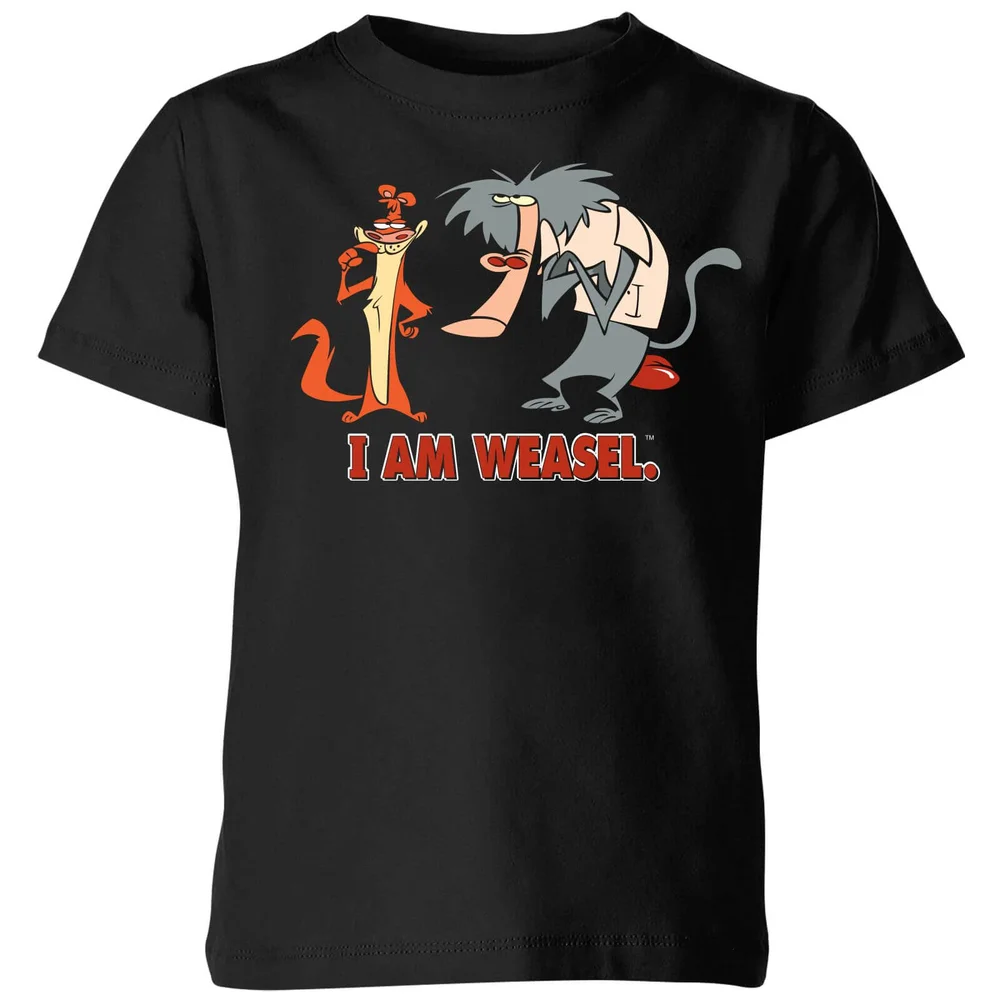 I Am Weasel Characters Kids' T-Shirt - Black - 3-4 Jahre Bild 1