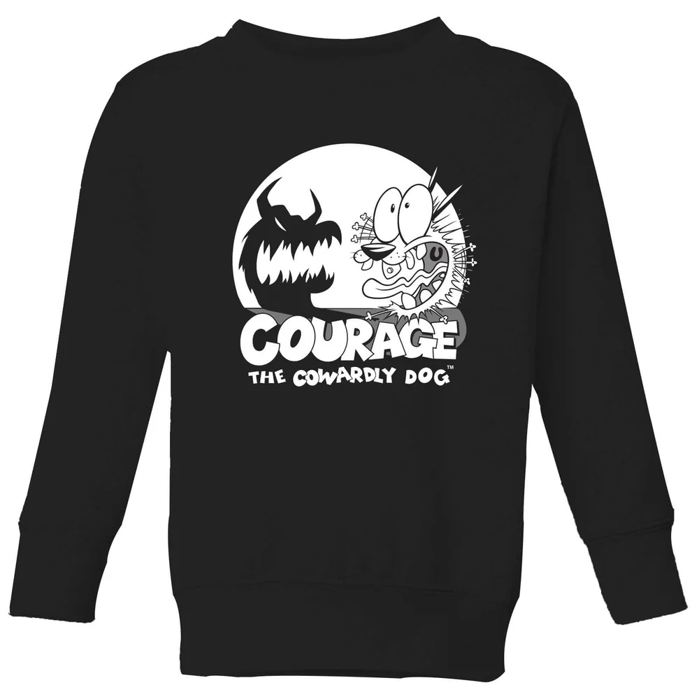 Courage The Cowardly Dog Spotlight Kids' Sweatshirt - Black - 3-4 Jahre Bild 1