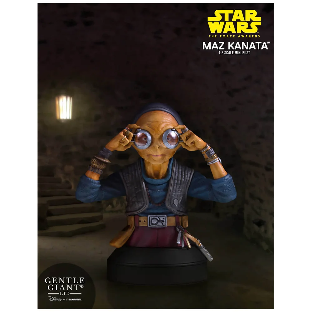 Gentle Giant Star Wars Force Awakens Maz Kanata 1/6 Mini Bust - 14cm Bild 1