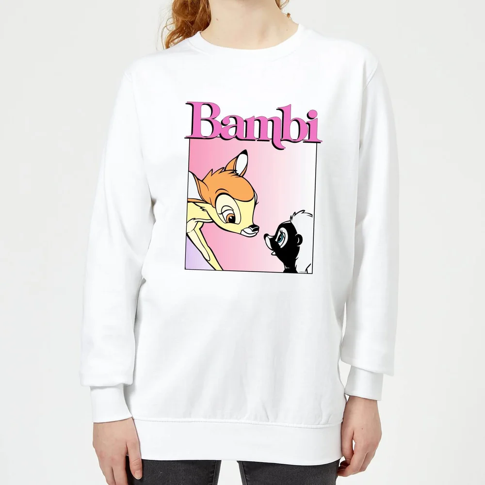 Disney Bambi Nice To Meet You Damen Sweatshirt - Weiß - XS Bild 1