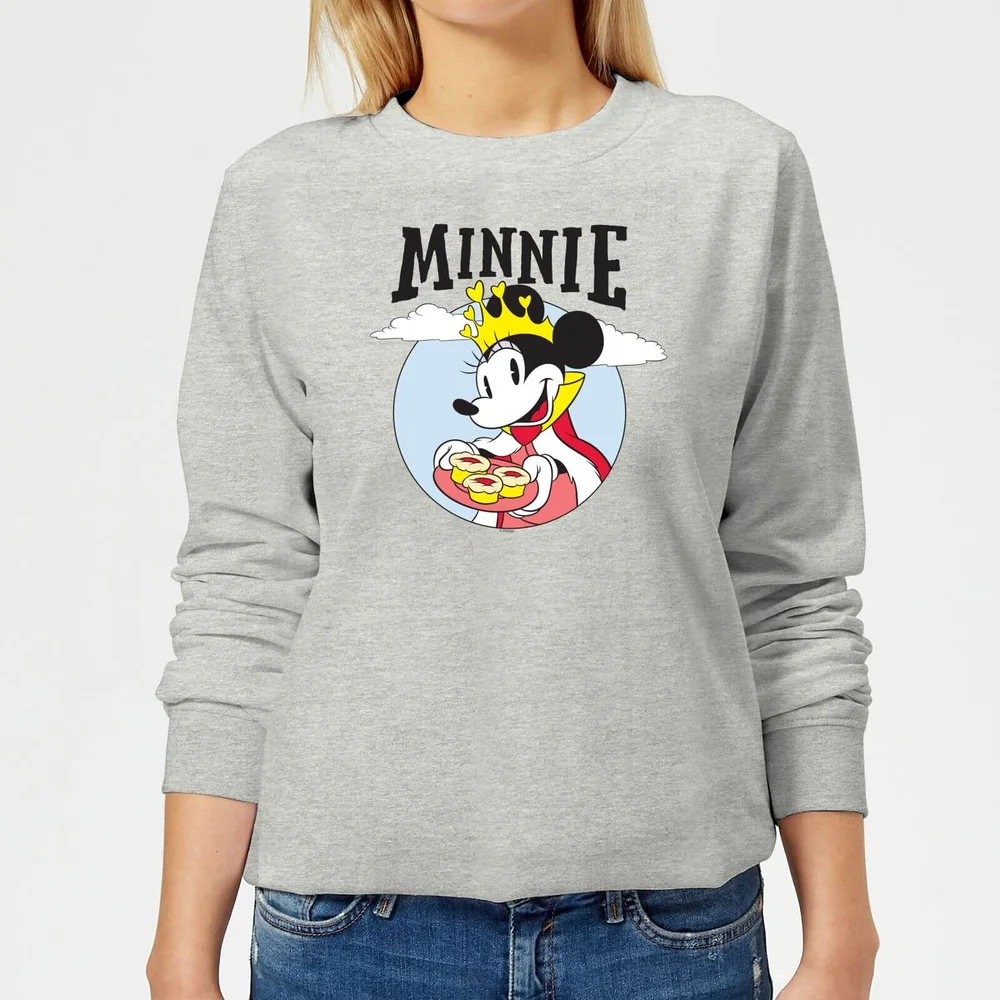 Disney Mickey Mouse Queen Minnie Damen Sweatshirt - Grau - 3XL - Grau Bild 1