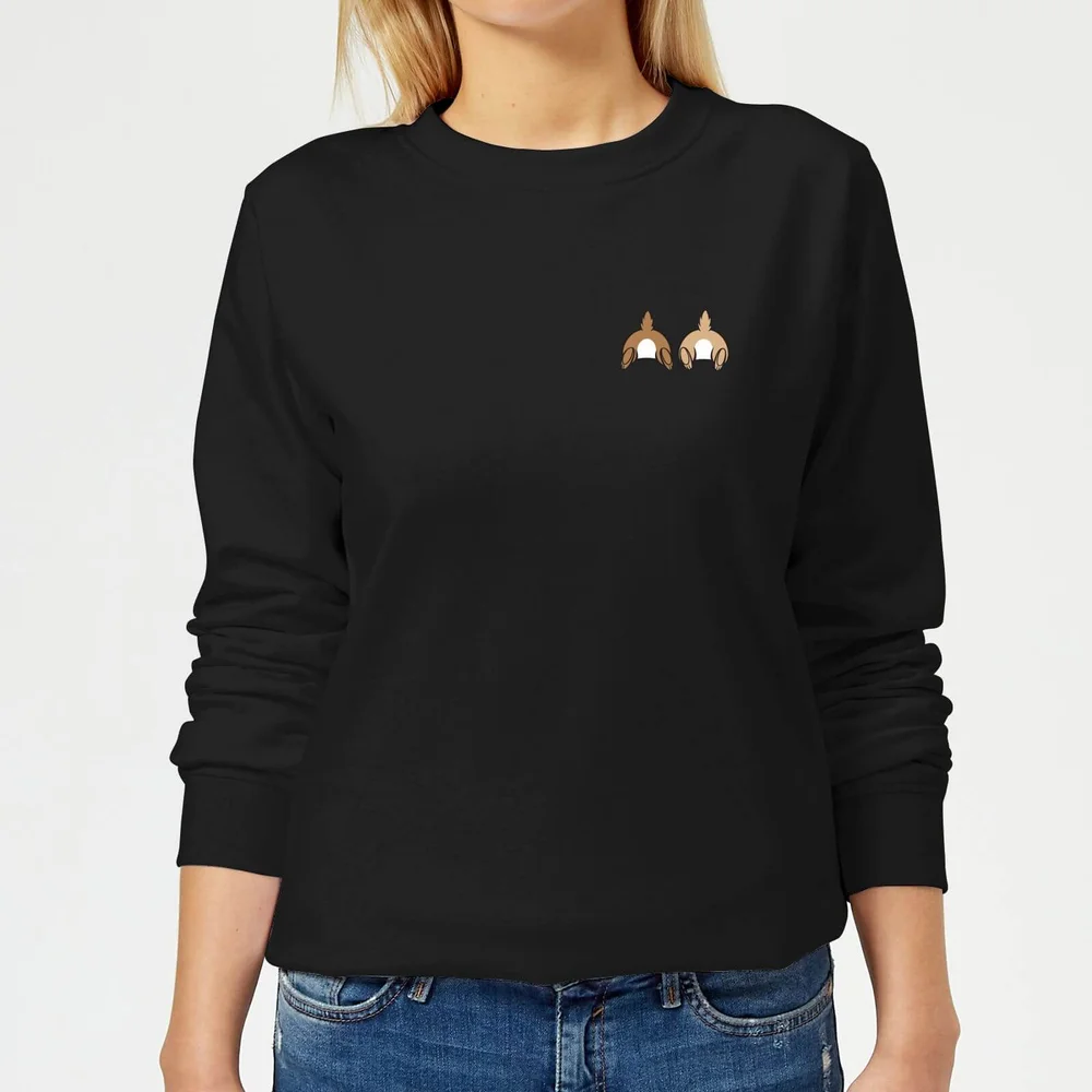 Disney Chip And Dale Backside Damen Sweatshirt - Schwarz - XS Bild 1