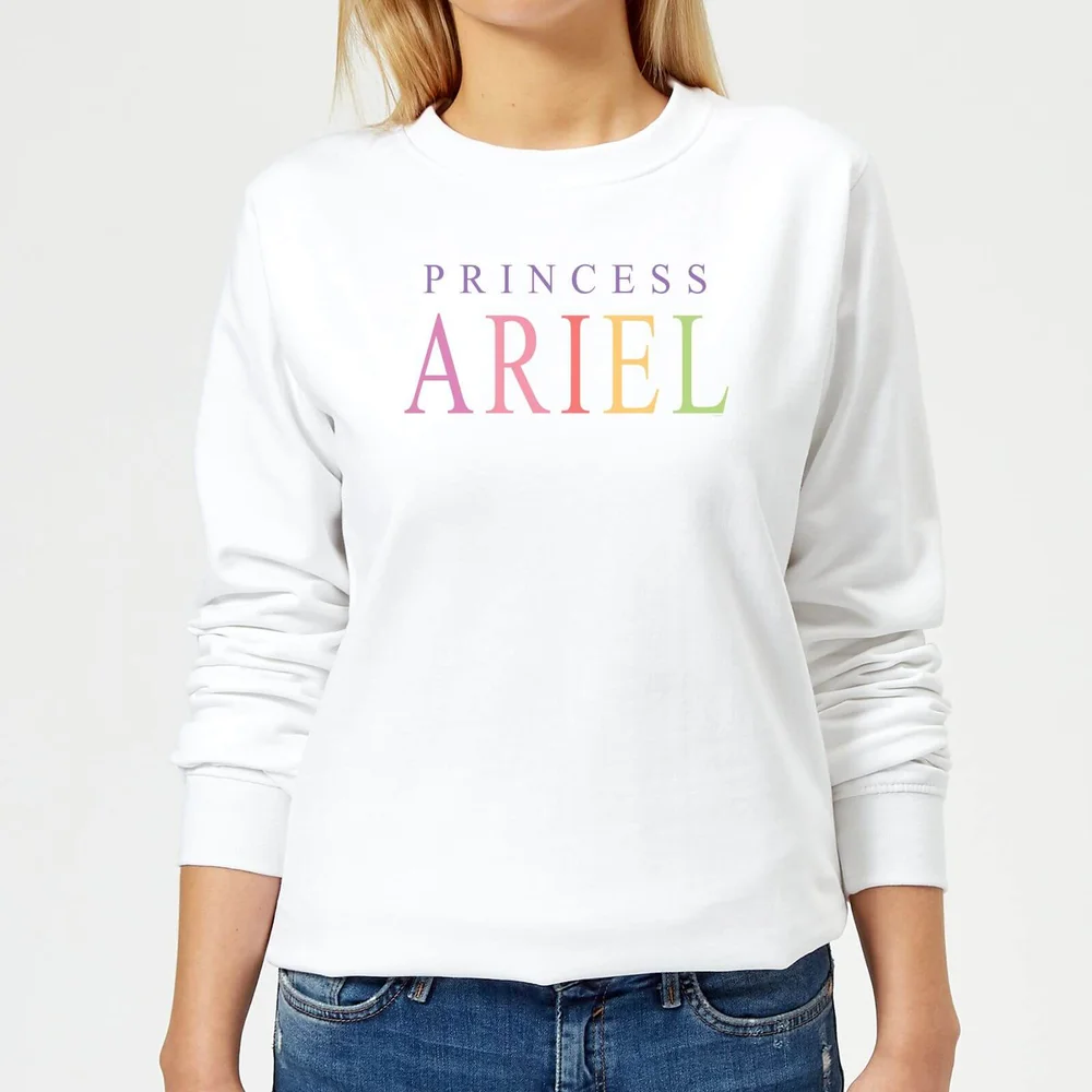 Disney Little Mermaid Princess Ariel Damen Sweatshirt - Weiß - XS Bild 1