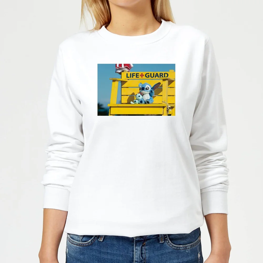 Disney Lilo And Stitch Life Guard Damen Sweatshirt - Weiß - XS Bild 1