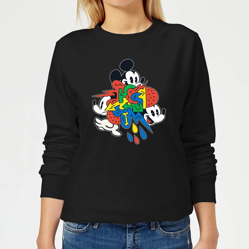 Disney Mickey Mouse Vintage Arrows Damen Sweatshirt - Schwarz - XS Bild 1