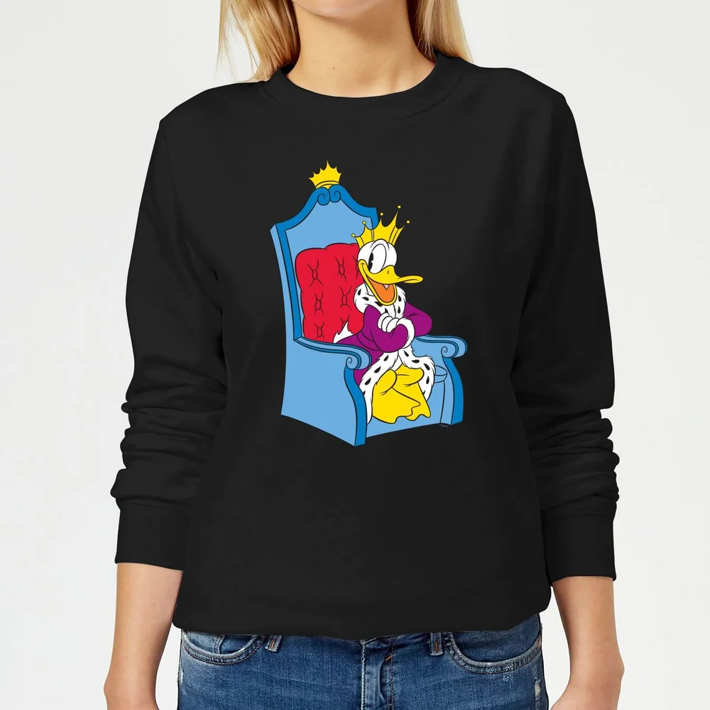 Disney King Donald Damen Sweatshirt - Schwarz - XS Bild 1