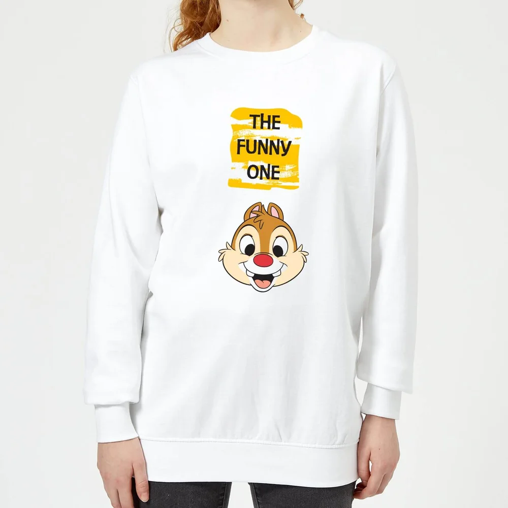 Disney Chip 'N' Dale The Funny One Damen Sweatshirt - Weiß - XS Bild 1