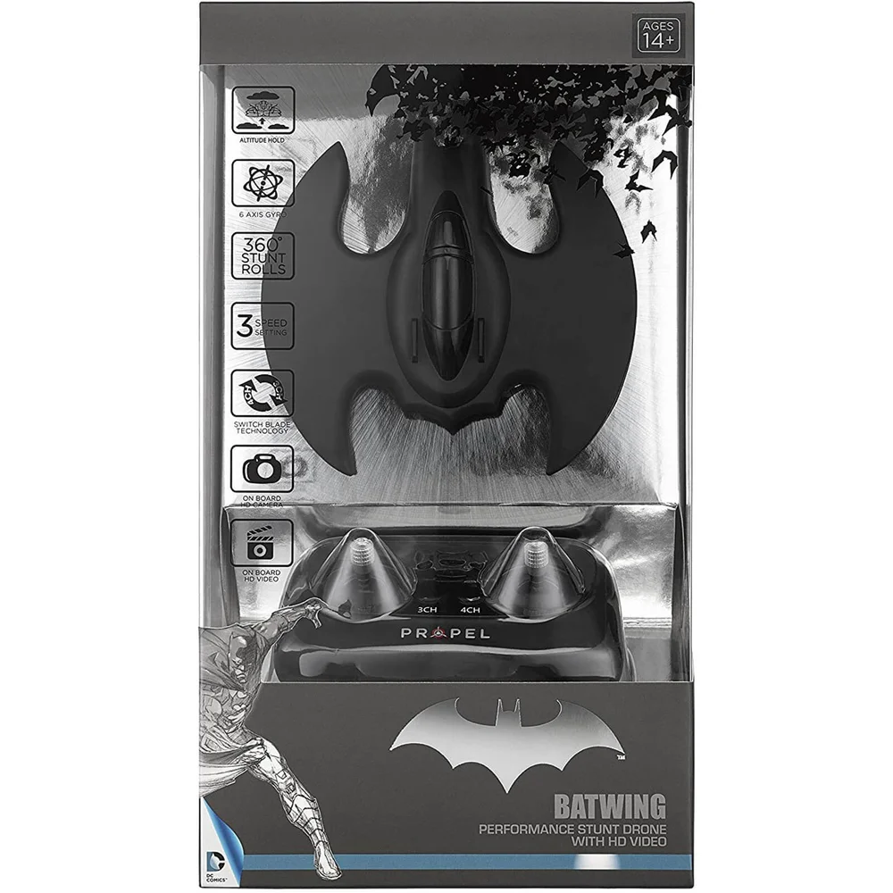Propel DC Comics Batman Performance Stunt Drone with HD Video - Black Bild 1