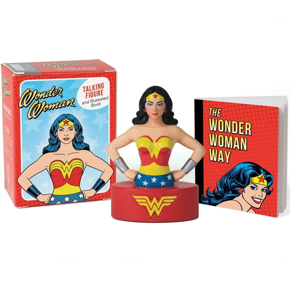 Wonder Woman-Mini-Set mit sprechender Figur und illustriertem Buch Bild 1