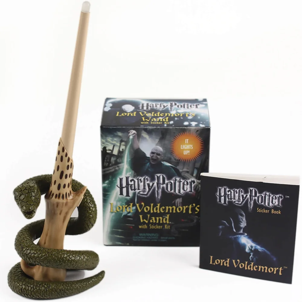 Harry Potter Set mit Voldemorts Zauberstab und Aufklebern Bild 1