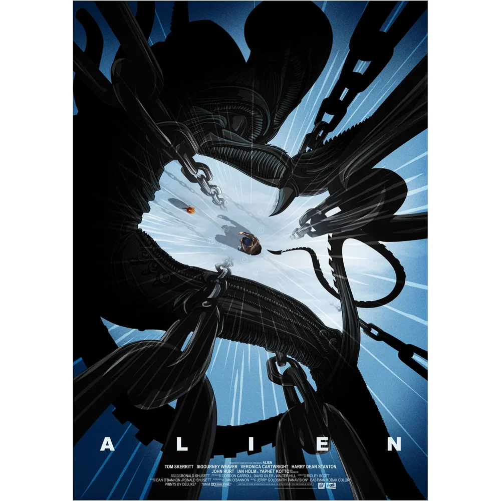 Alien 40. Jubiläum 41 x 61 Cm Fine Art Giclee Print Von Pete Ware - Zavvi Exklusive Timed Edition Bild 1