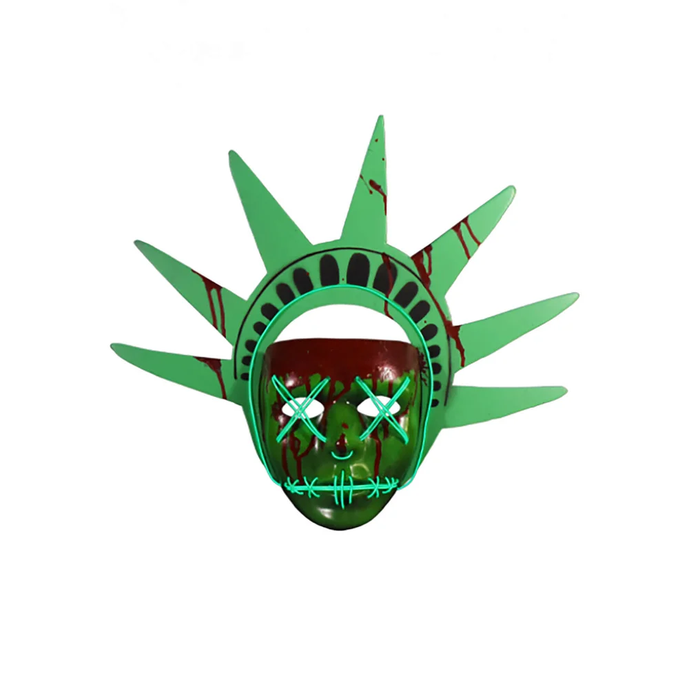 Trick Or Treat Purge: Election Year Lady Liberty Light-Up Mask Bild 1