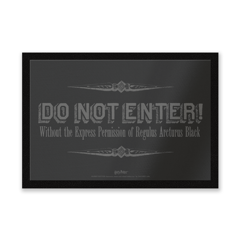 Harry Potter Regulus Black Do Not Enter Entrance Mat Bild 1