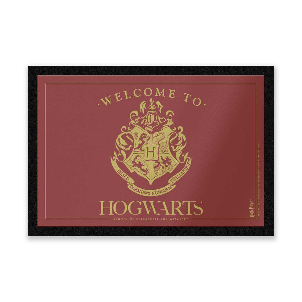 Harry Potter Welcome To Hogwarts Entrance Mat Bild 1