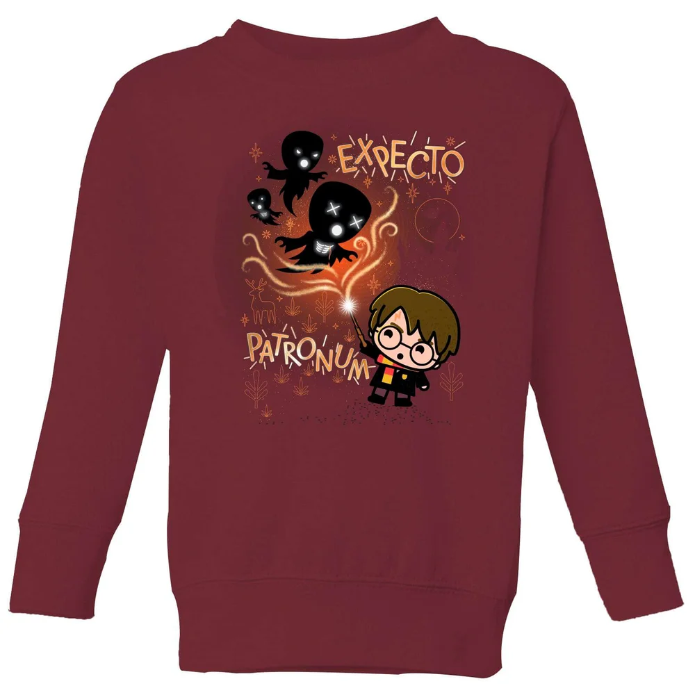 Harry Potter Kids Expecto Patronum Kids' Sweatshirt - Burgundy - 11-12 Jahre Bild 1