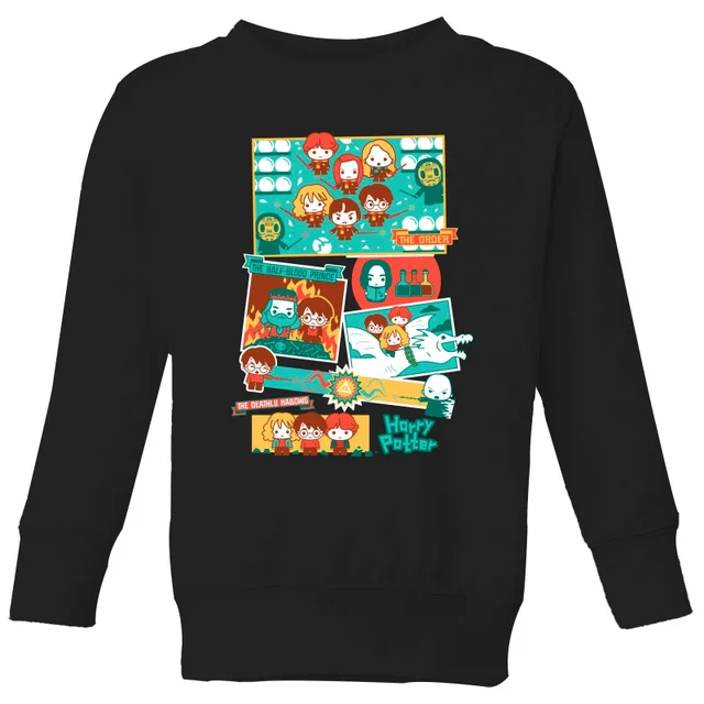 Harry Potter Kids Cute Films Kids' Sweatshirt - Black