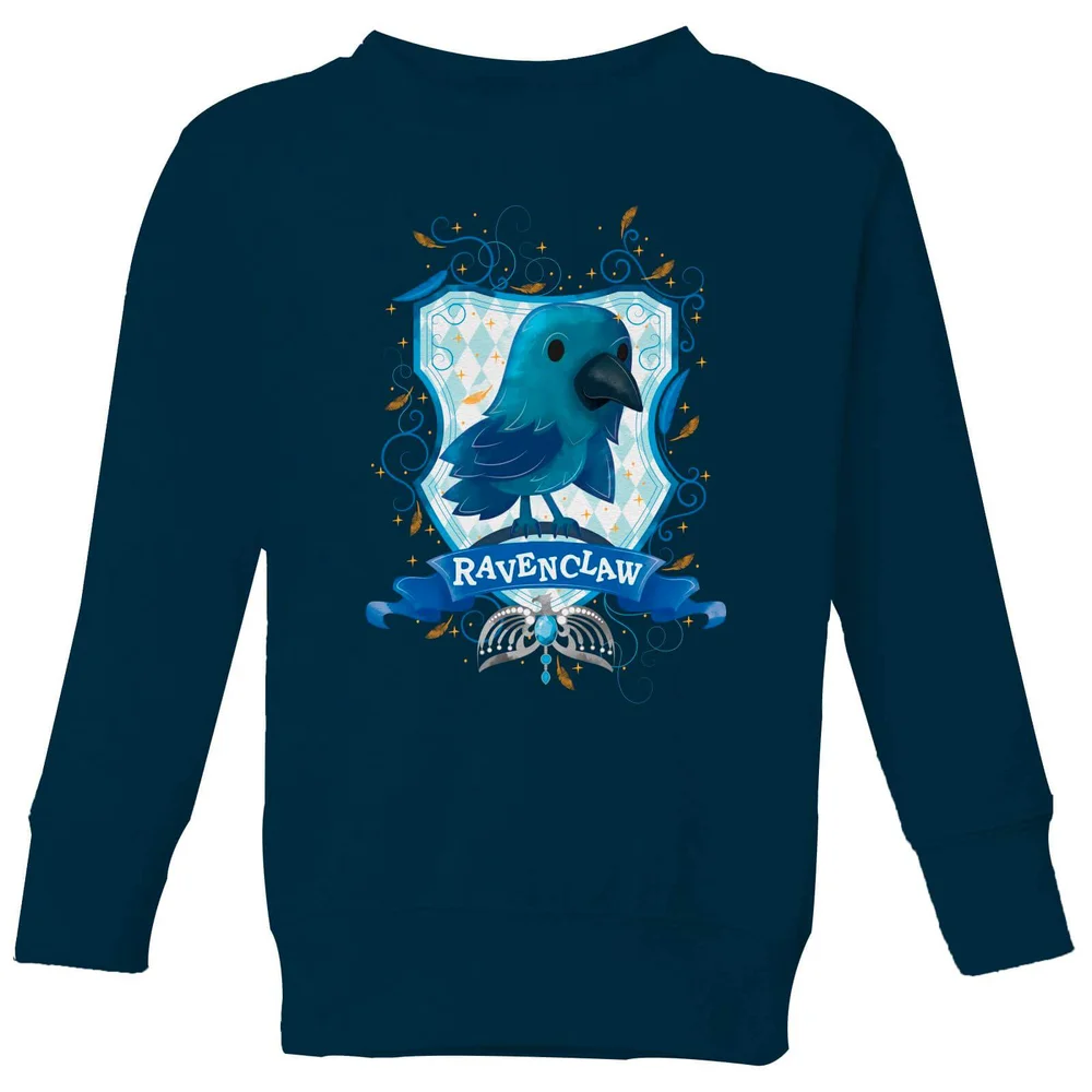 Harry Potter Kids Ravenclaw Crest Kids' Sweatshirt - Navy - 9-10 Jahre Bild 1