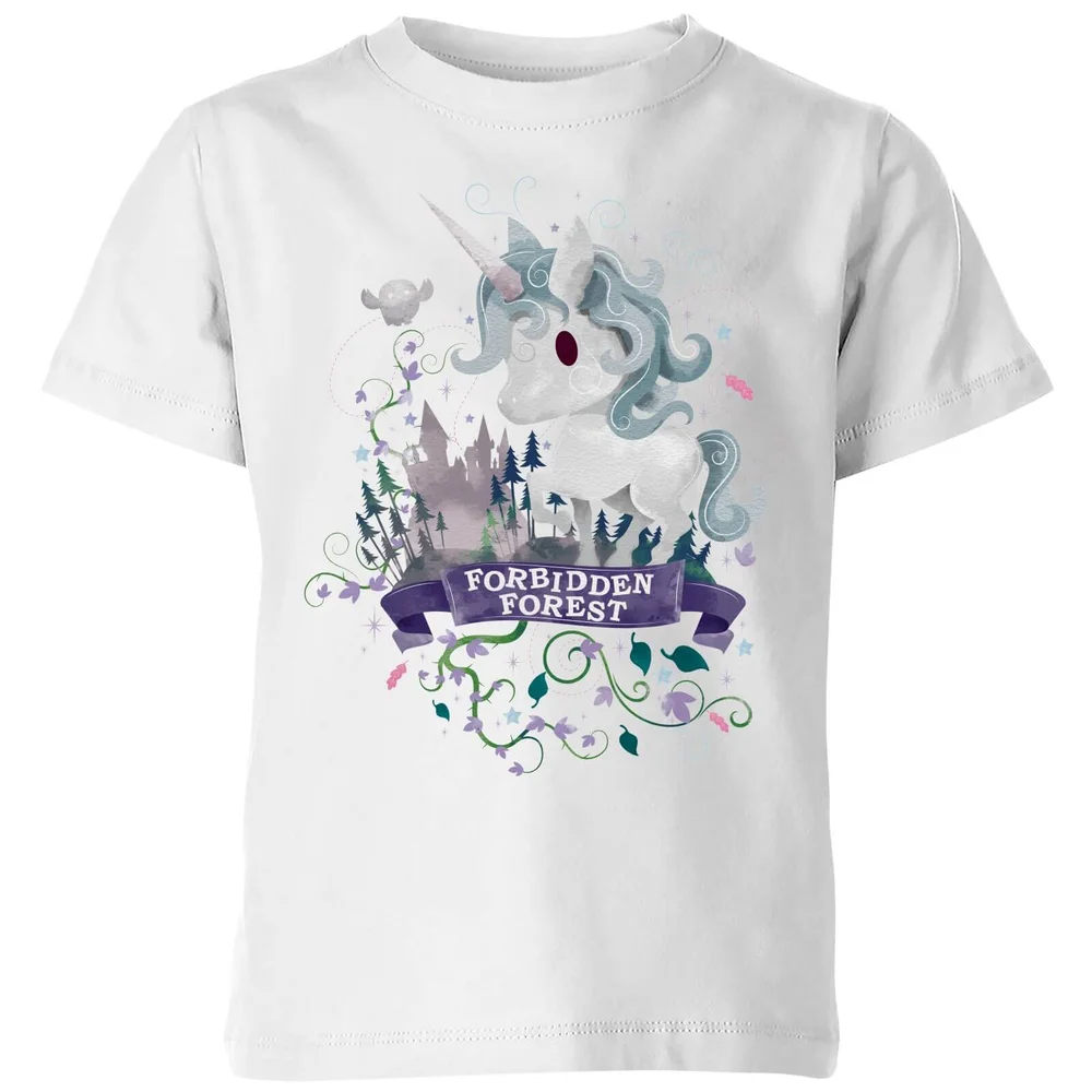 Harry Potter Kids Forbidden Forest Unicorn Kids' T-Shirt - White - 3-4 Jahre Bild 1