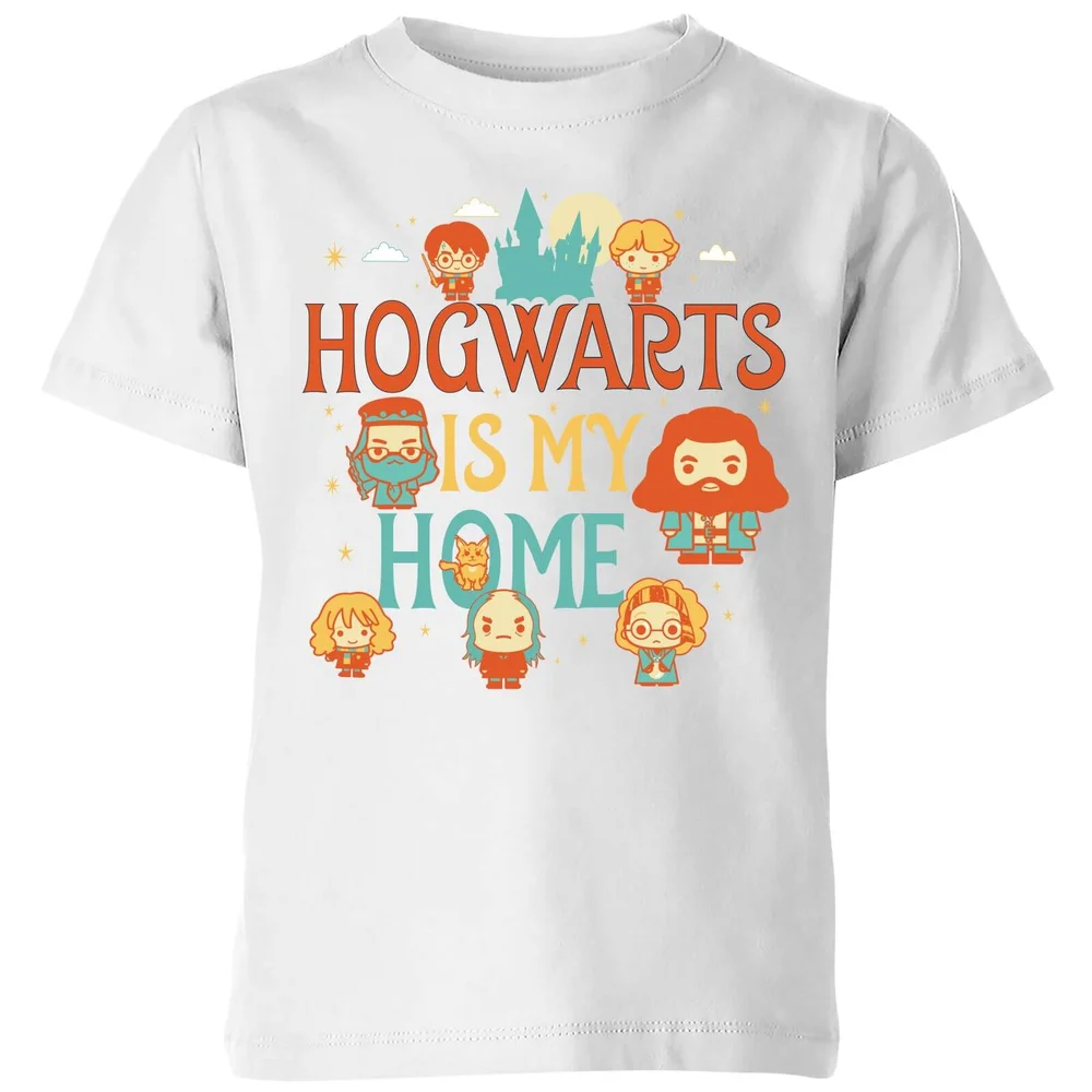 Harry Potter Kids Hogwarts Is My Home Kids' T-Shirt - White - 3-4 Jahre Bild 1