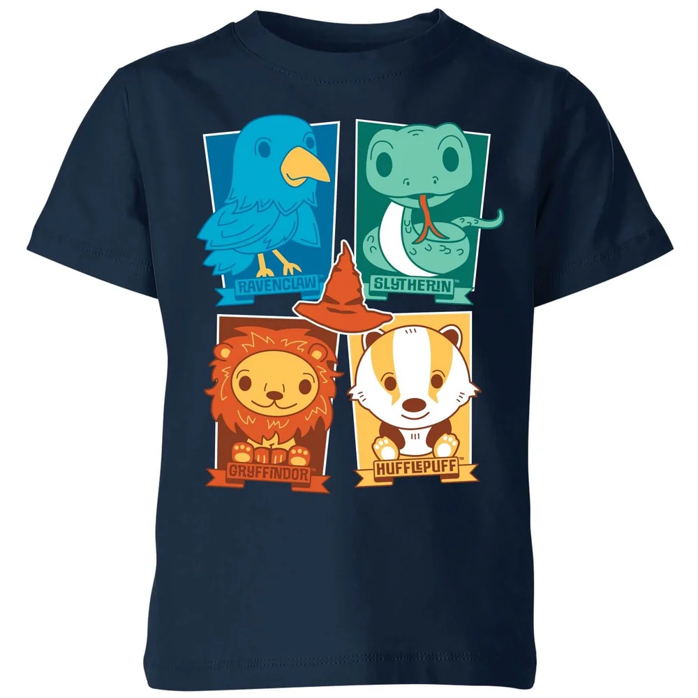 Harry Potter Kids Hogwarts Houses Kids' T-Shirt - Navy - 3-4 Jahre Bild 1