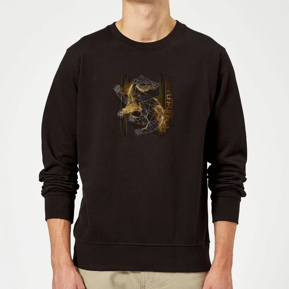 Harry Potter Hufflepuff Geometric Sweatshirt - Black - S Bild 1