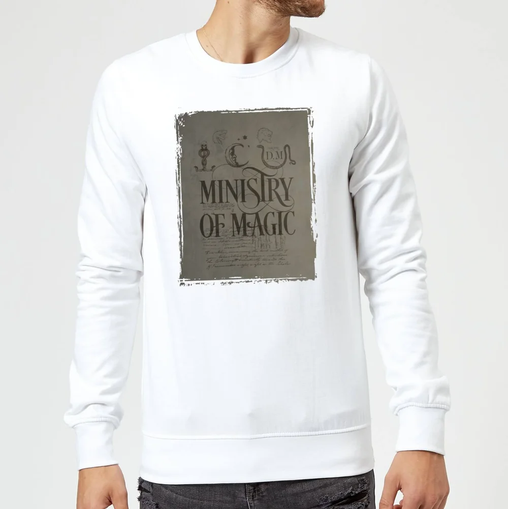 Harry Potter Ministry Of Magic Sweatshirt - White - S Bild 1