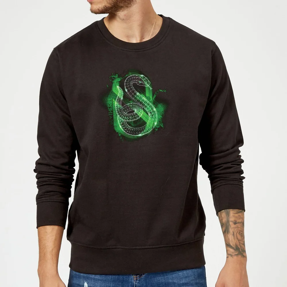 Harry Potter Slytherin Geometric Sweatshirt - Black - S Bild 1