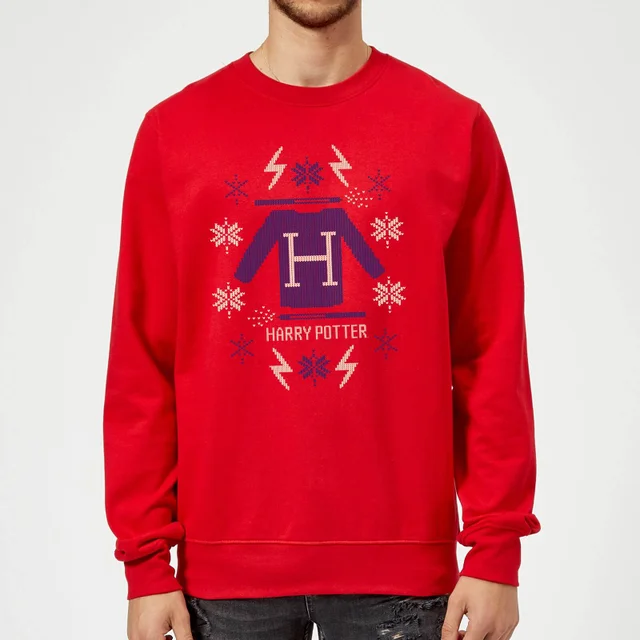 Harry Potter Weihnachtspullover – Rot