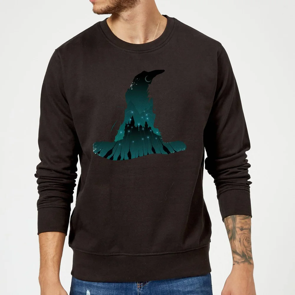 Harry Potter Sorting Hat Silhouette Sweatshirt - Black - S Bild 1