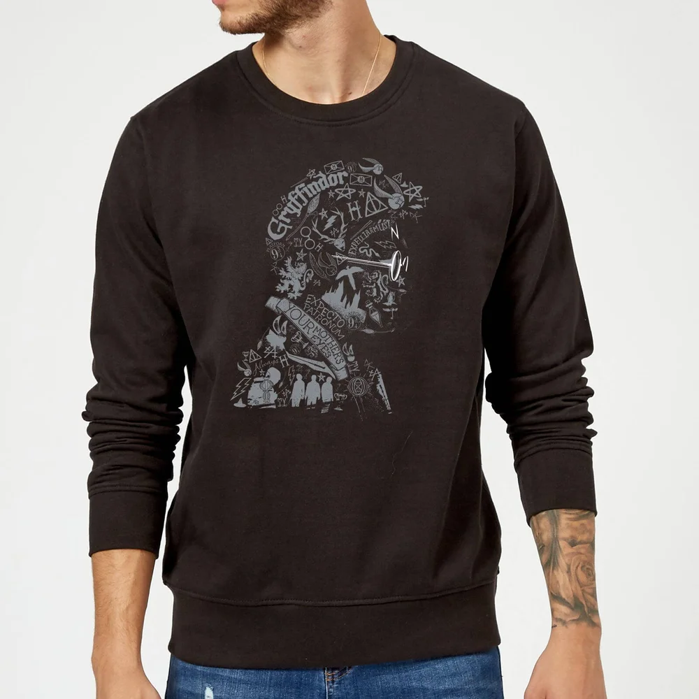 Harry Potter Harry Potter Head Sweatshirt - Black - S Bild 1