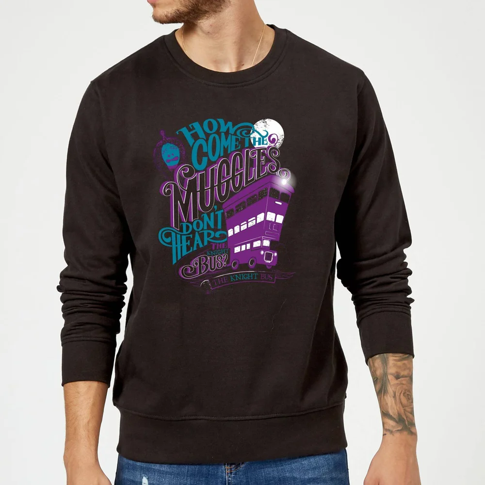 Harry Potter Knight Bus Sweatshirt - Black - S Bild 1