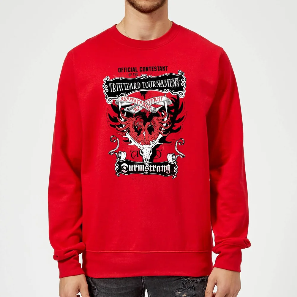 Harry Potter Triwizard Tournament Durmstrang Sweatshirt - Red - S Bild 1
