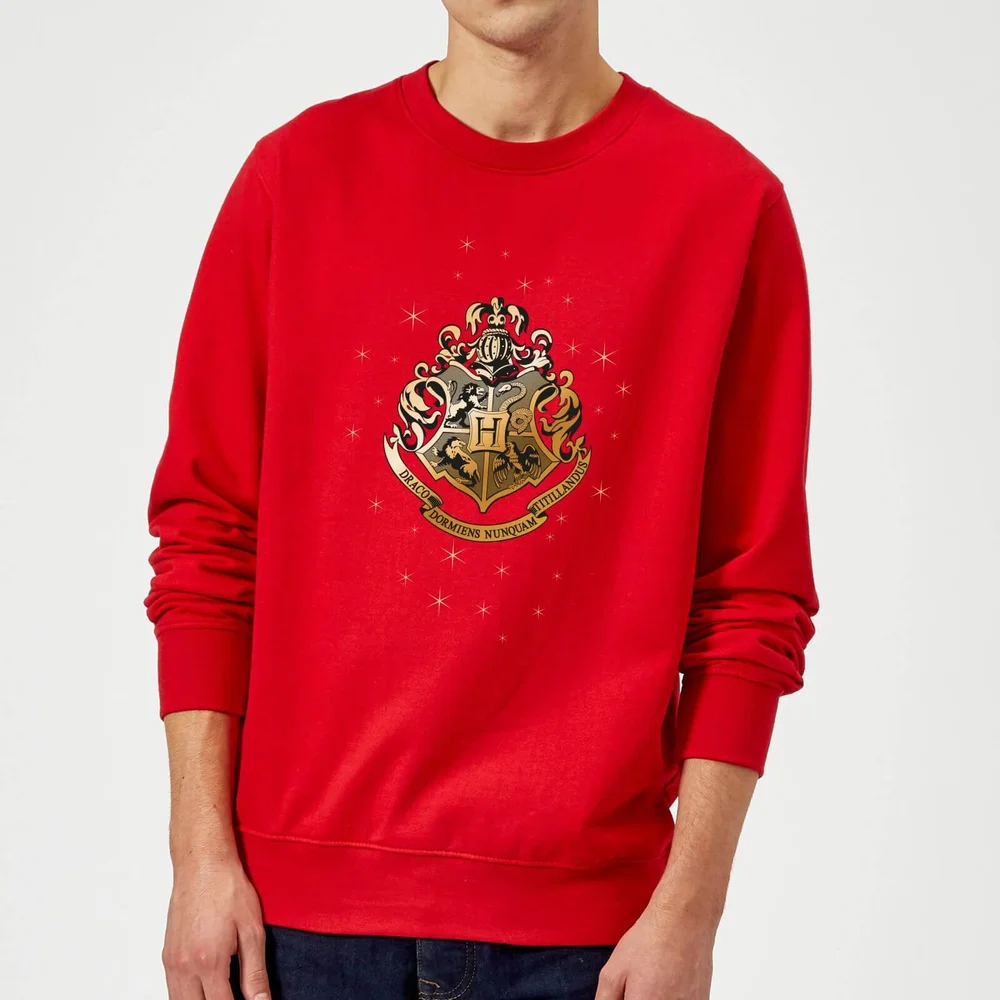 Harry Potter Star Hogwarts Gold Crest Sweatshirt - Red - S Bild 1