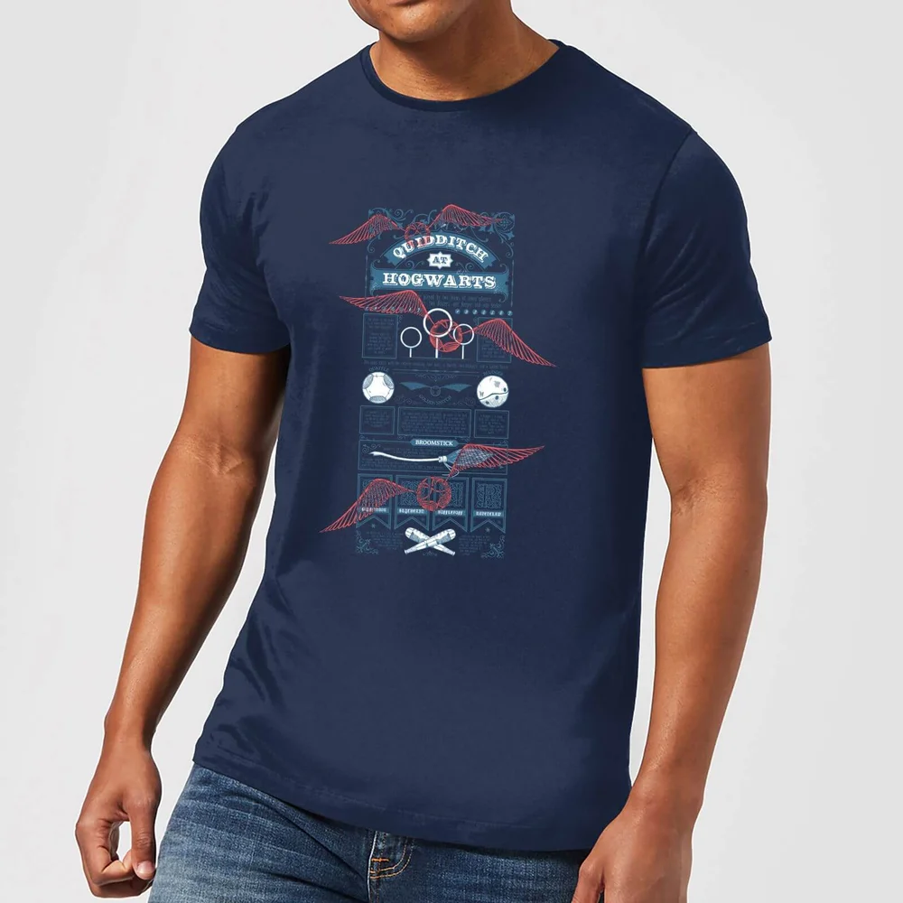 Harry Potter Quidditch At Hogwarts Men's T-Shirt - Navy - S Bild 1