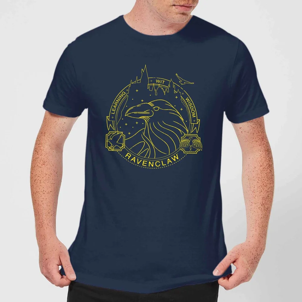 Harry Potter Ravenclaw Raven Badge Men's T-Shirt - Navy - S Bild 1