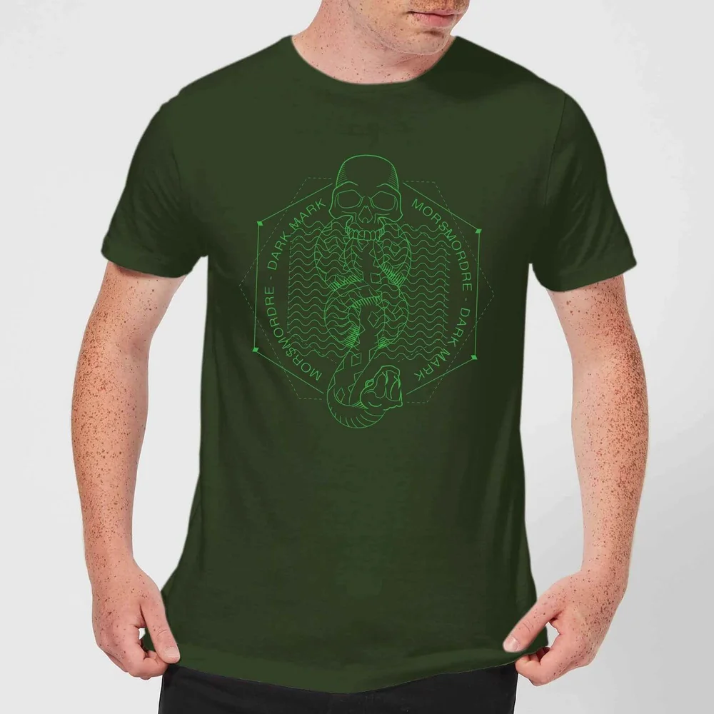 Harry Potter Morsmordre Dark Mark Men's T-Shirt - Forest Green - S Bild 1
