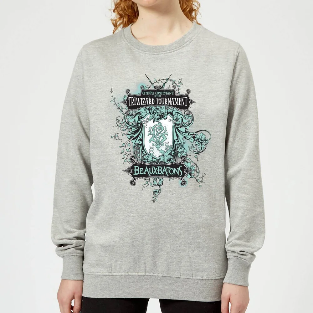 Harry Potter Triwizard Tournament Beauxbatons Women's Sweatshirt - Grey - 3XL - Grau Bild 1