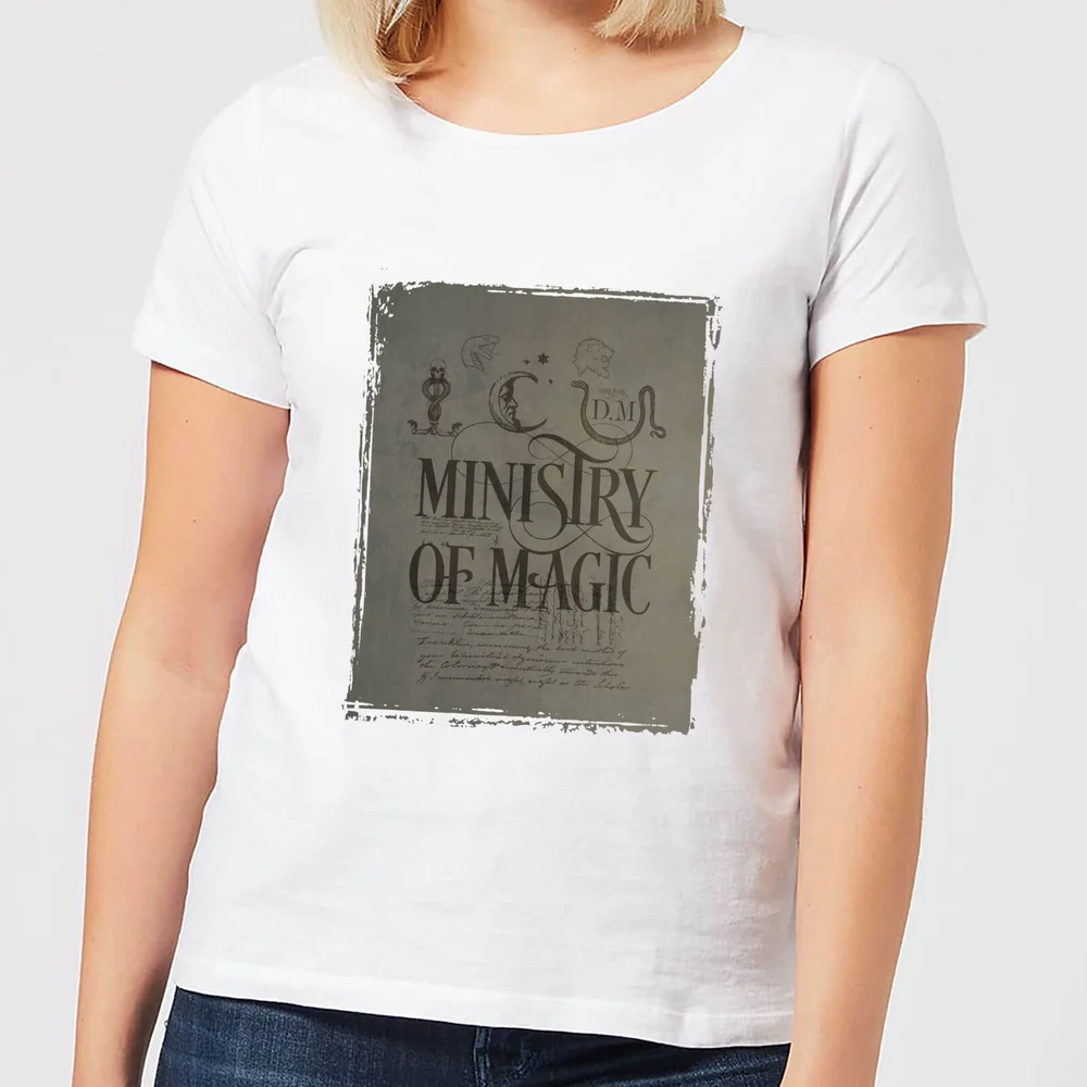 Harry Potter Ministry Of Magic Women's T-Shirt - White - S Bild 1