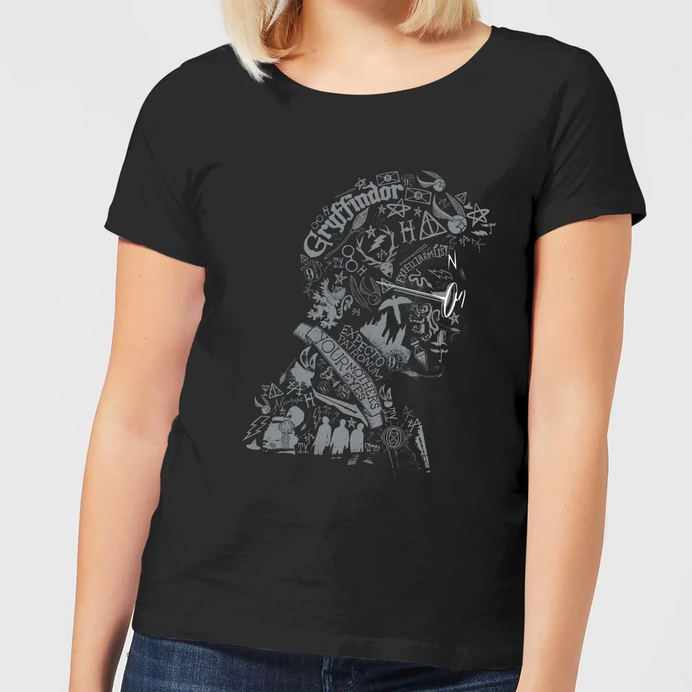 Harry Potter Harry Potter Head Women's T-Shirt - Black - S Bild 1