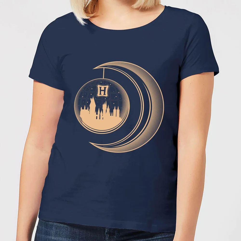 Harry Potter Globe Moon Women's T-Shirt - Navy - S Bild 1