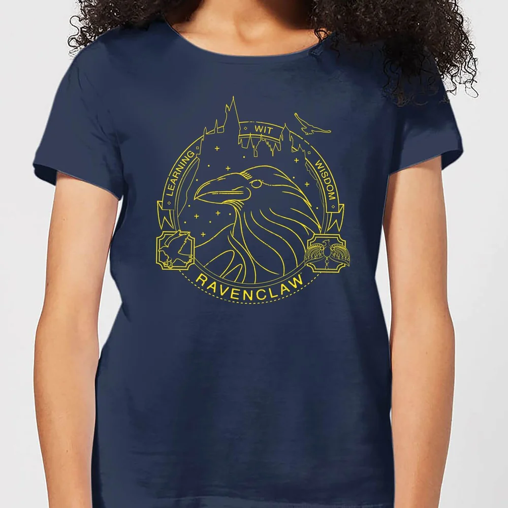 Harry Potter Ravenclaw Raven Badge Women's T-Shirt - Navy - S Bild 1
