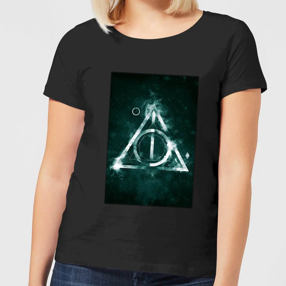 Harry Potter Hallows Painted Women's T-Shirt - Black - S Bild 1